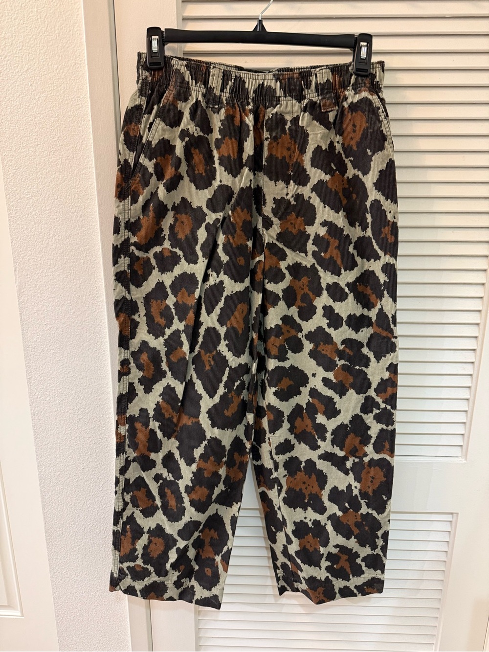 Urban Outfitters Leopard Print Elastic-Waist Pull On Pants MEDIUM